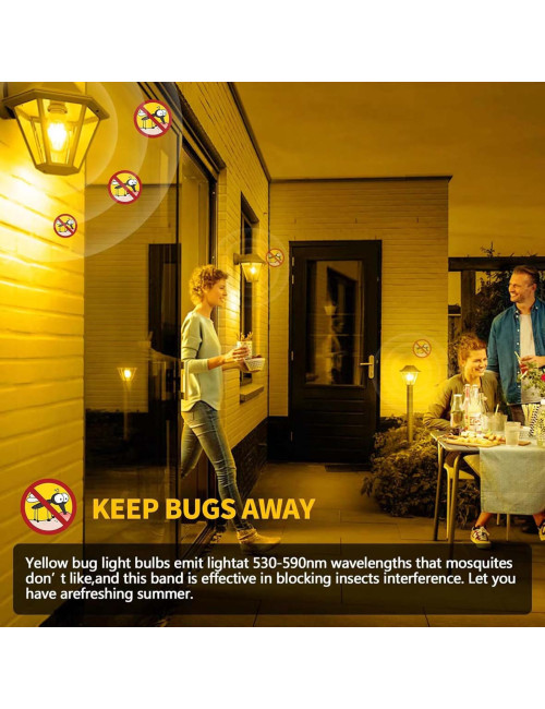 E27 ROUND LED BULB 9W YELLOW