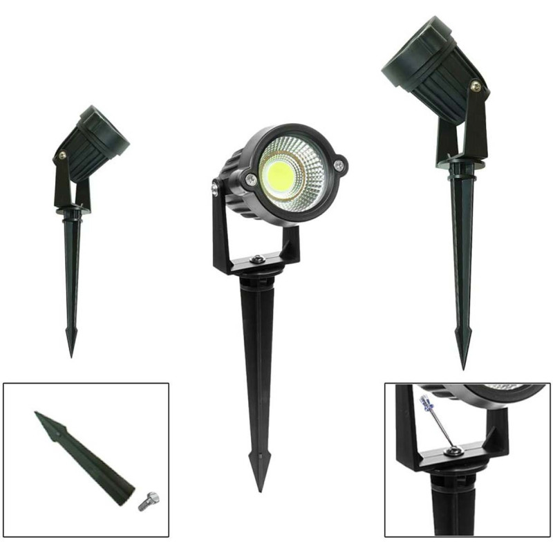 ECO POWER LED-12W RGB كشاف حديقة بينك ملون