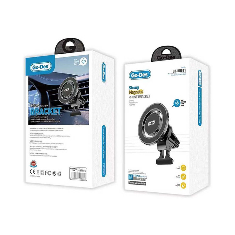 GO-DES HD911 MAGSAFE MAGNETIC FEATURE 360° ROTATABLE PHONE HOLDER