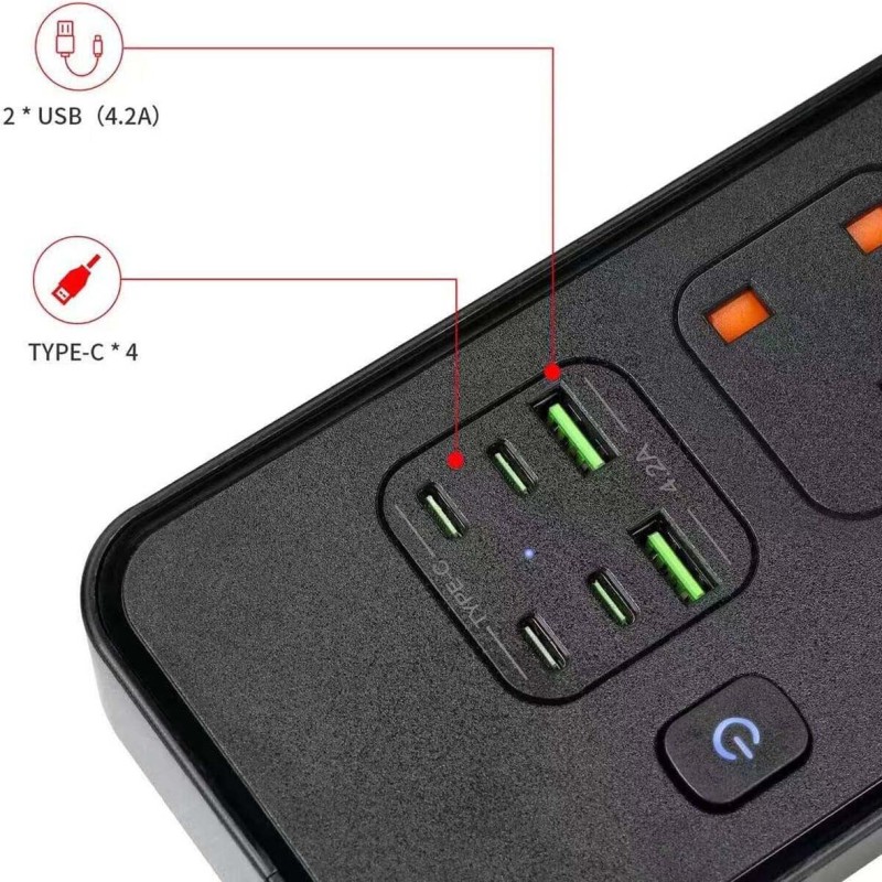 GD-B928 POWER SOCKET 10 IN 1