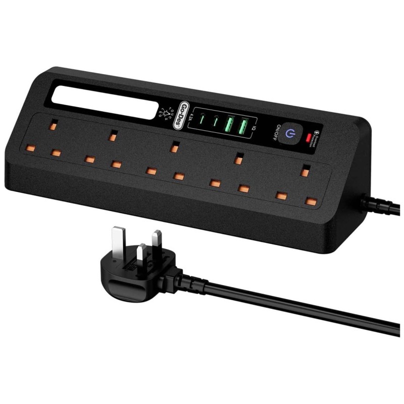 GD-B926 POWER SOCKET 3250W MULTI PORT WITH TORCH LED LAMP
