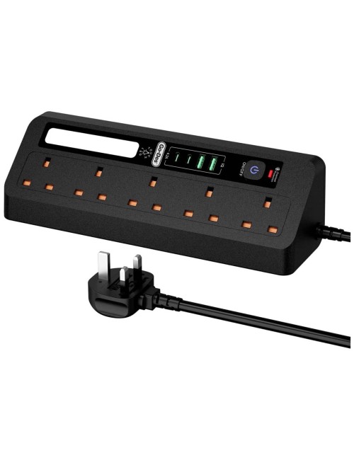 GD-B926 POWER SOCKET 3250W MULTI PORT WITH TORCH LED LAMP