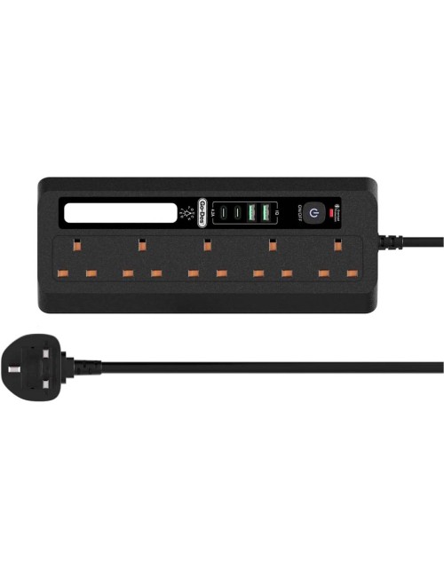 GD-B926 POWER SOCKET 3250W MULTI PORT WITH TORCH LED LAMP