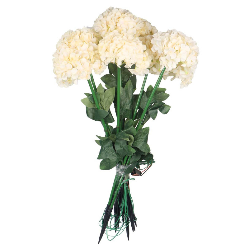 10PCS ARTIFICIAL HYDRANGEA FLOWER LED LAMP GARDEN