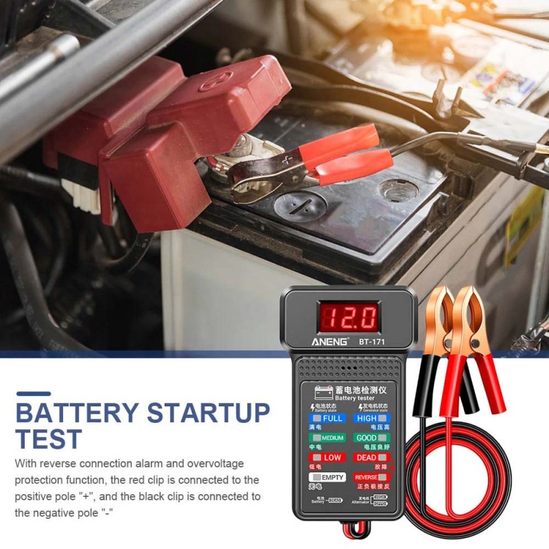 B DIGITAL BATTERY TESTER 12V