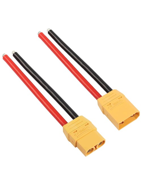 XT90 BATTERY M/F CONNECTOR PLUG WITH SILICON 14 AWG WIRE FOR 7.4V