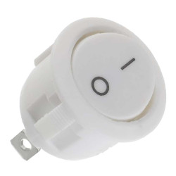 MACHINE SWITCH ROUND WHITE 2 PIN