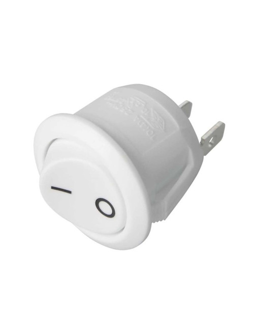 MACHINE SWITCH ROUND WHITE 2 PIN
