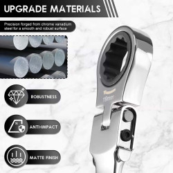 1921 JUMLEE FOLDABLE RATCHET SPANNER SET 72T 7 PCS/SET