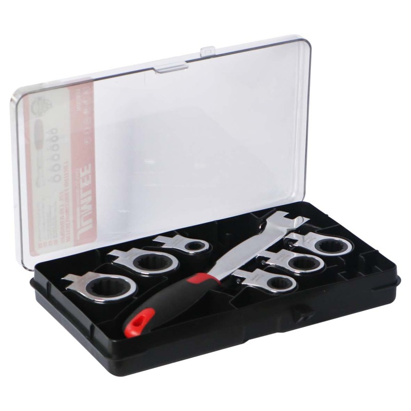 1921 JUMLEE FOLDABLE RATCHET SPANNER SET 72T 7 PCS/SET