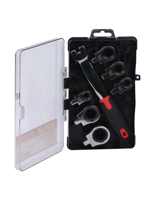 1921 JUMLEE FOLDABLE RATCHET SPANNER SET 72T 7 PCS/SET