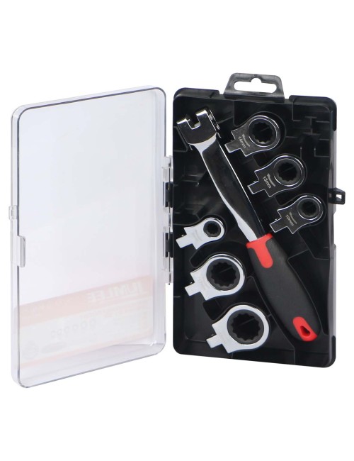 1921 JUMLEE FOLDABLE RATCHET SPANNER SET 72T 7 PCS/SET