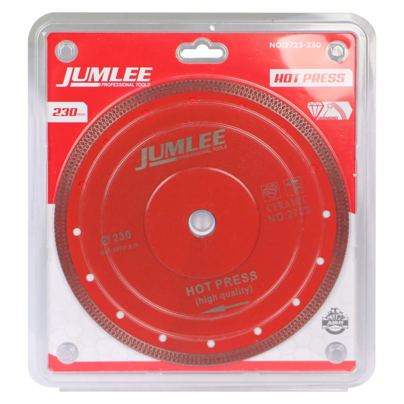 JUMLEE 2723-230 DIAMOND CUTTING DISC TURBO FOR GRANITE 9" x 7 MM