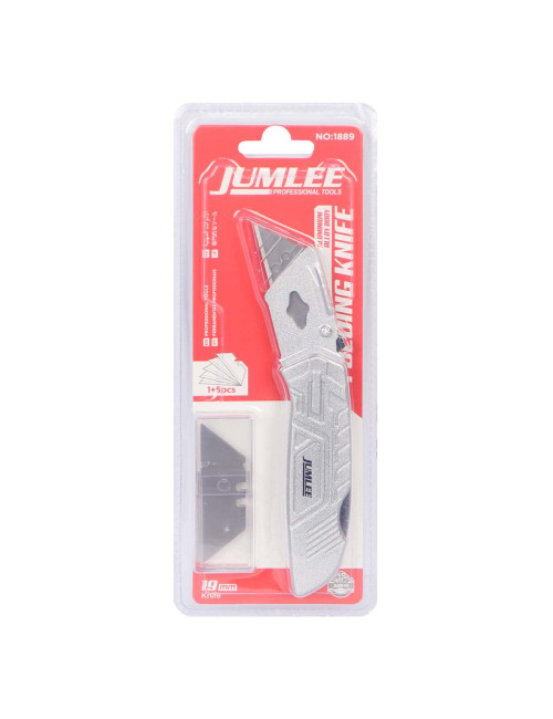 JUMLEE 1889 1+5 ALUMINIUM ALLOY BODY FOLDING KNIFE 19MM