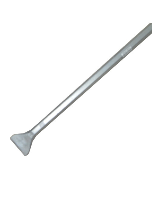 CROW BAR ONE END CHISEL OTHER END CONICAL 25 x 75 MM x 4 FT WITH SILVER PAINT