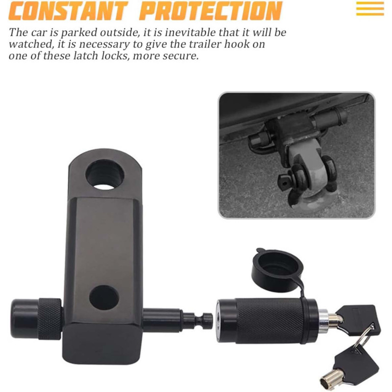 TOW TRUCK RECEIVER HITCH PIN LOCK WITH KEY