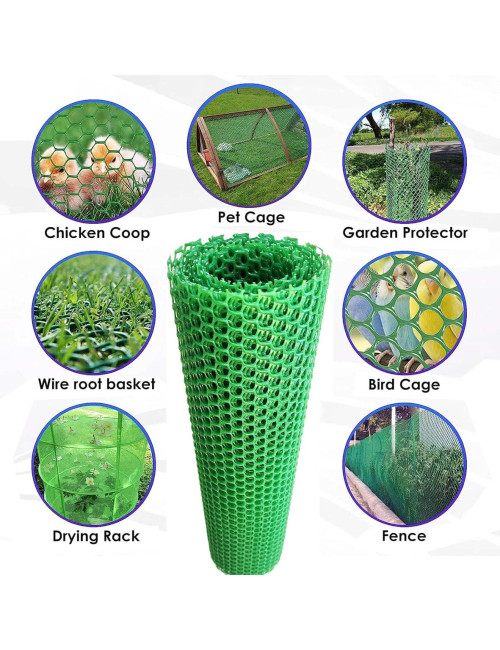 HDPE 450GSM FENCE DIAMOND GREEN 19 x 19 MM x 1.2 x 30 MTR