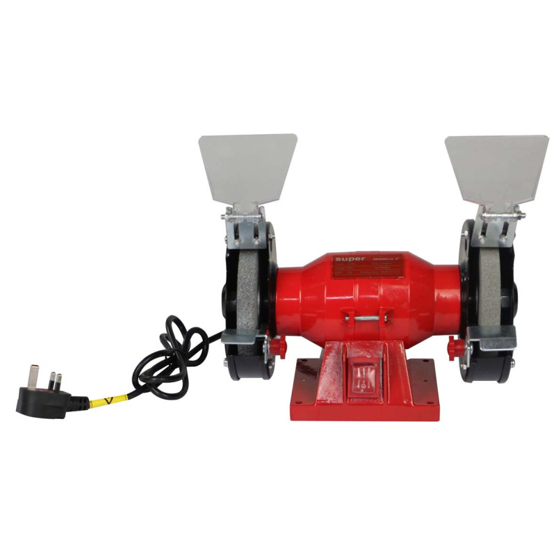 SUPER/MD3212F BENCH GRINDER BLUE/RED 1500W 5" H.D.