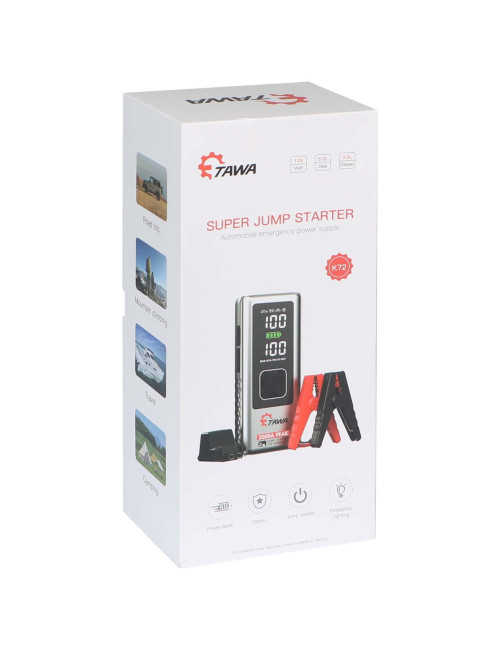 K72 24000mAH اشتراك سيارة مع شاحن