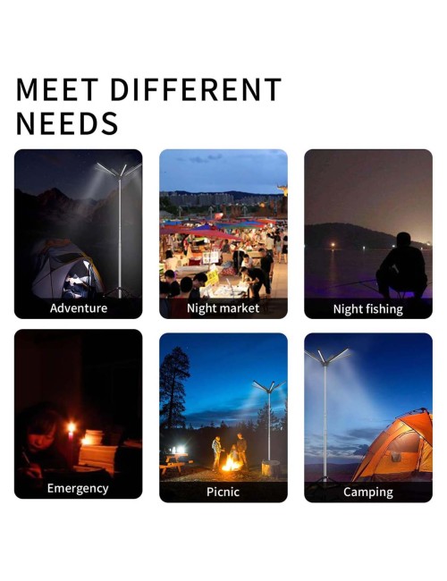 FR-26 COB RF OUTDOOR LIGHTING MULTIFUCTION CAMPING PICNIC SIX SIDE LAMP