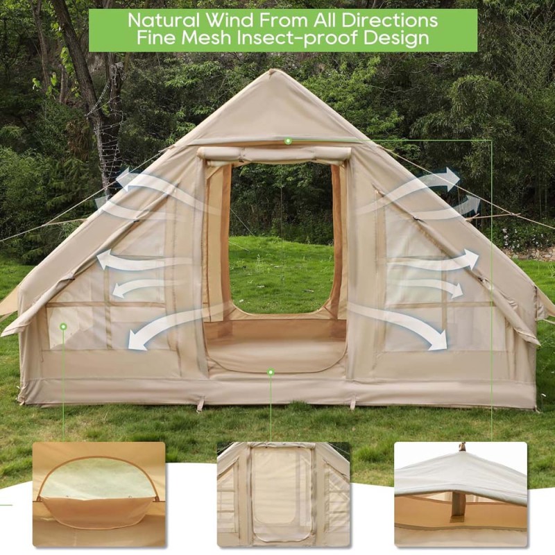 CM-089 INFLATABLE OUTDOOR TENT 3 X 2.1 X 2MTR