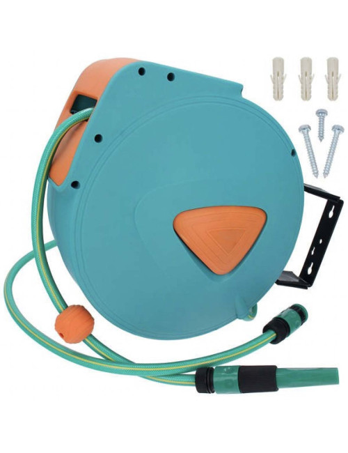 QK-BW30 AUTO WALL MOUNT HOSE REEL WITH HOSE 30 MTR