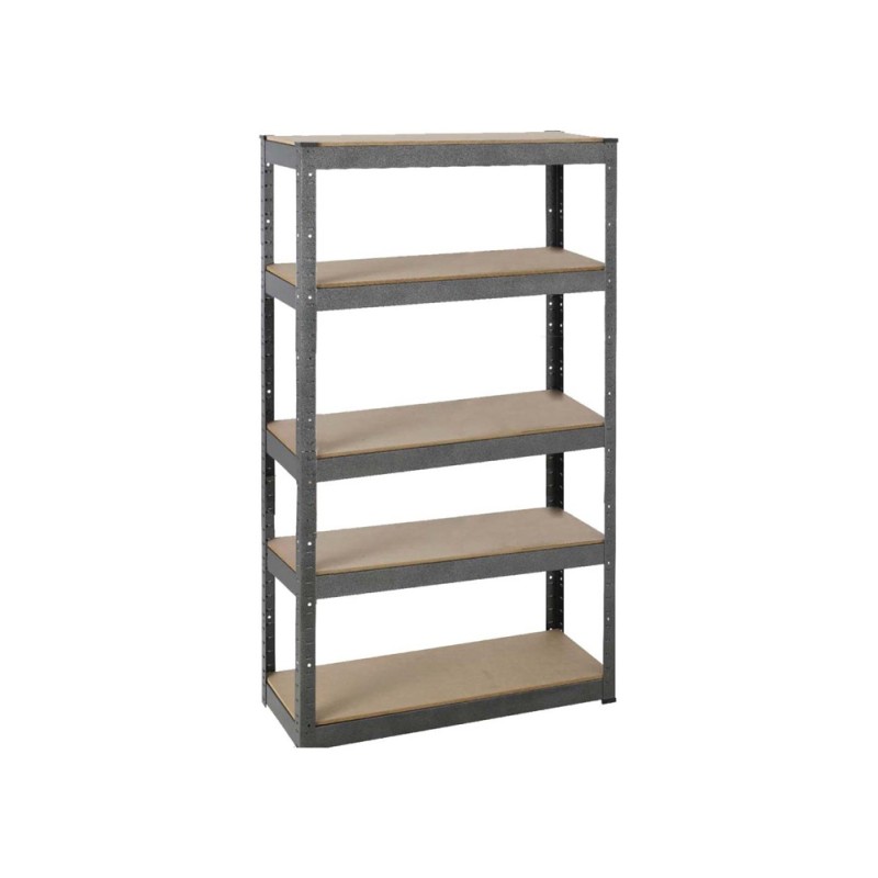 T20A STEEL SHELF 900 x 450 x 1800 MM WITH 5 WOOD SHELF H.D