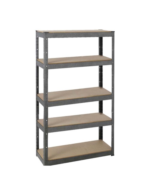 T20A STEEL SHELF 900 x 450 x 1800 MM WITH 5 WOOD SHELF H.D