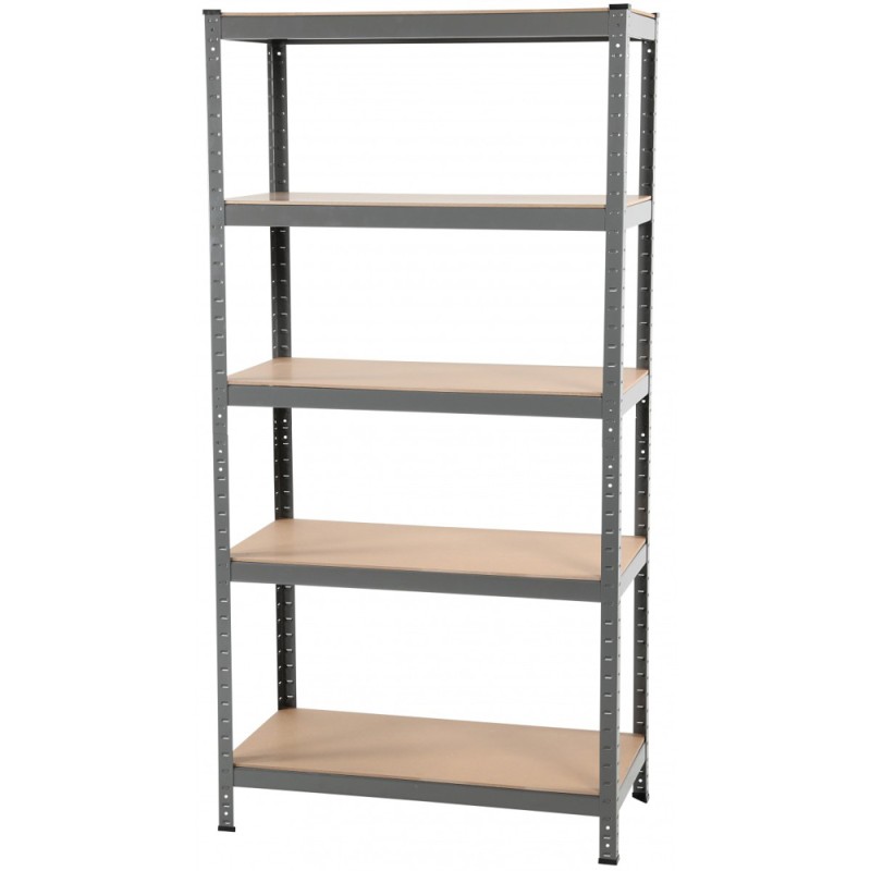 T20A STEEL SHELF 900 x 450 x 1800 MM WITH 5 WOOD SHELF H.D