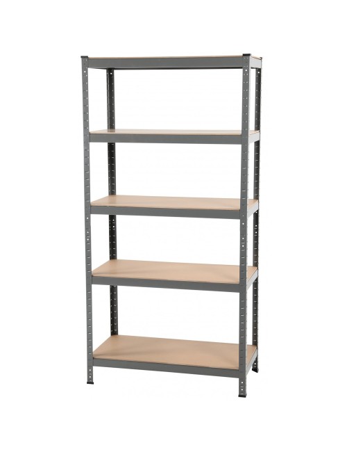 T20A STEEL SHELF 900 x 450 x 1800 MM WITH 5 WOOD SHELF H.D