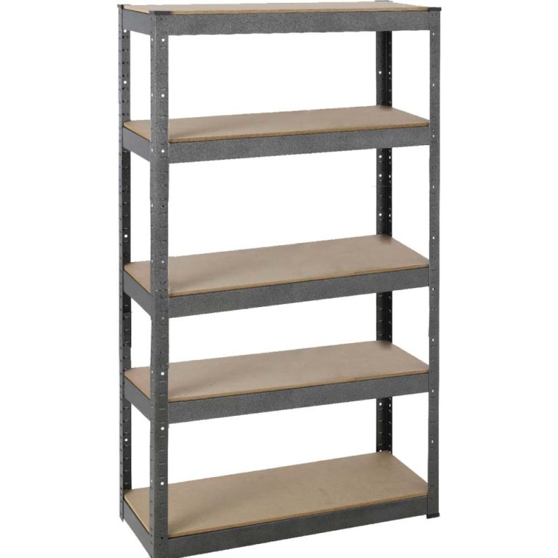 T20A STEEL SHELF 900 x 450 x 1800 MM WITH 5 WOOD SHELF H.D