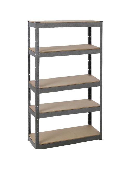 T20A STEEL SHELF 900 x 450 x 1800 MM WITH 5 WOOD SHELF H.D