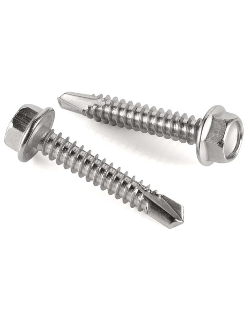 INDENT HEX WASHER SELF DRILLING SCREW SMALL HEAD 3/4" x 6