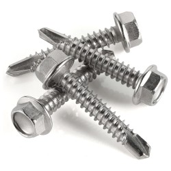 INDENT HEX WASHER SELF DRILLING SCREW SMALL HEAD 1 1/4" x 6