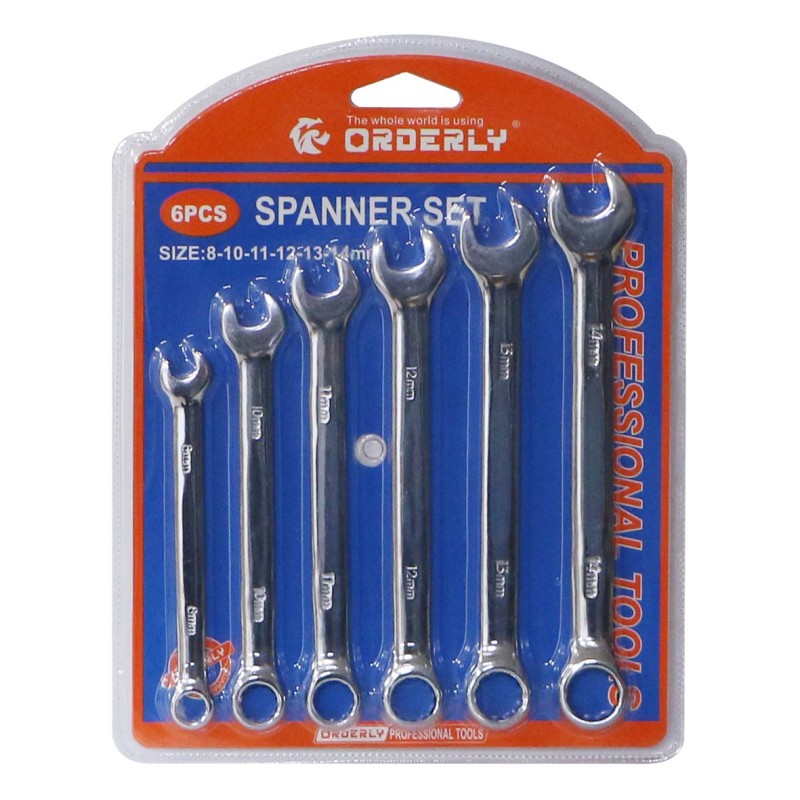 IT-40417 ORDERLYRATCHET SPANNER 8-14MM 6 PCS/SET