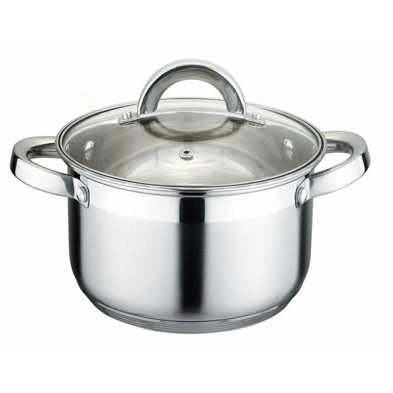 IE-54460-P/KV-2247 INDUCTION STAINLESS STEEL CASSEROLE WITH LID 7.9L