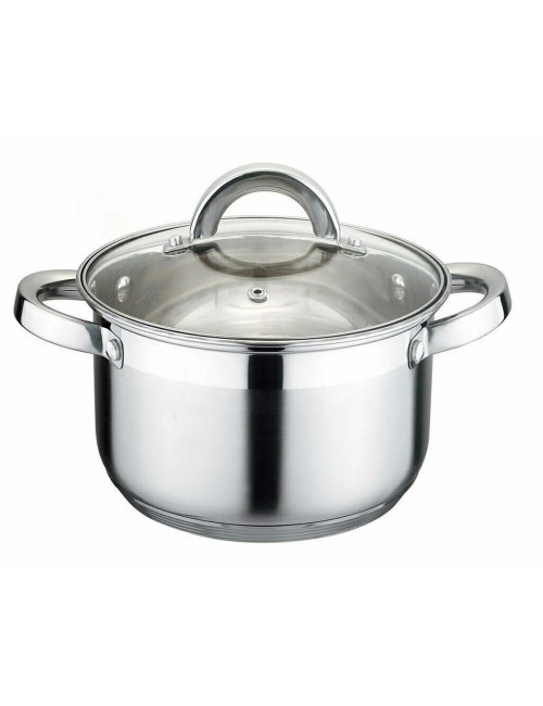 IE-54460-P/KV-2247 INDUCTION STAINLESS STEEL CASSEROLE WITH LID 7.9L