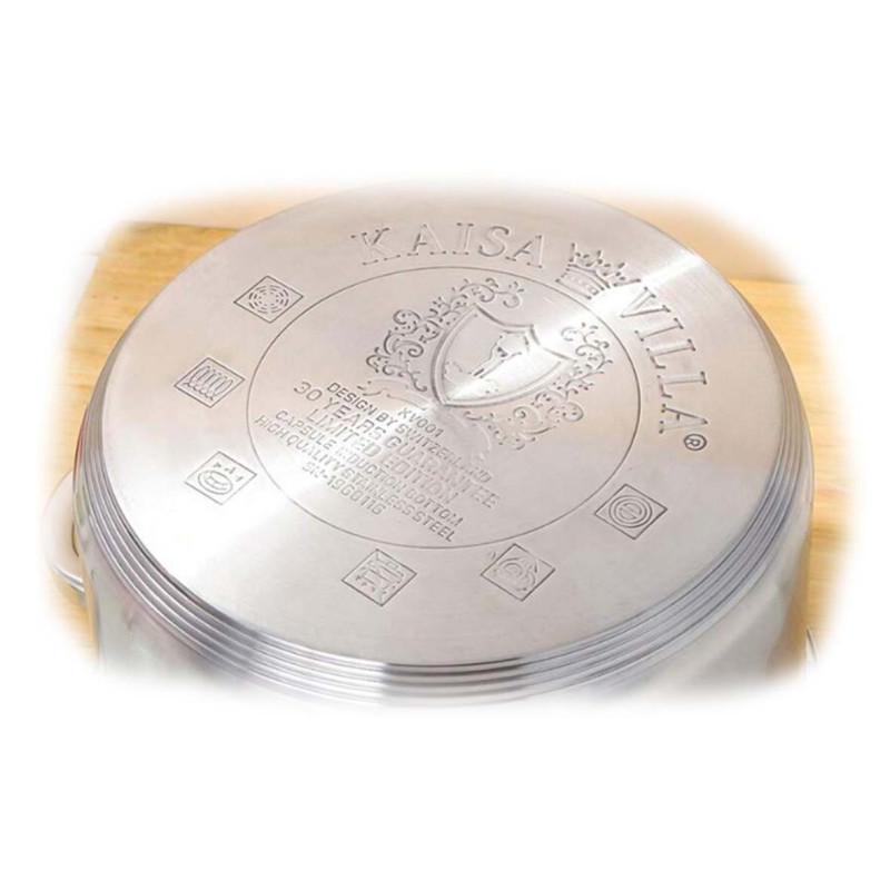 IE-54460-P/KV-2247 INDUCTION STAINLESS STEEL CASSEROLE WITH LID 7.9