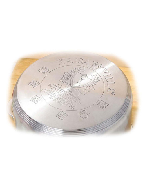 IE-54460-P/KV-2247 INDUCTION STAINLESS STEEL CASSEROLE WITH LID 7.9