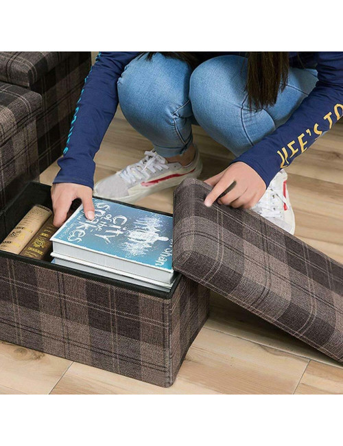 MD-32715 FOLDING STORAGE STOOL 40X25X25 CM