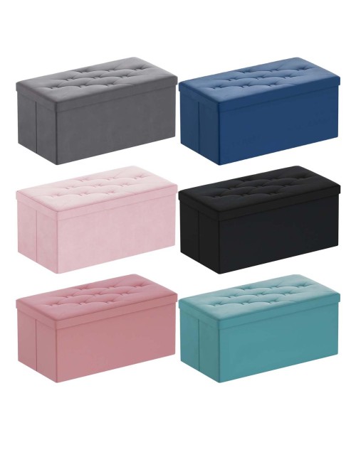 MD-32481 FOLDING STORAGE STOOL 76X38X38 CM