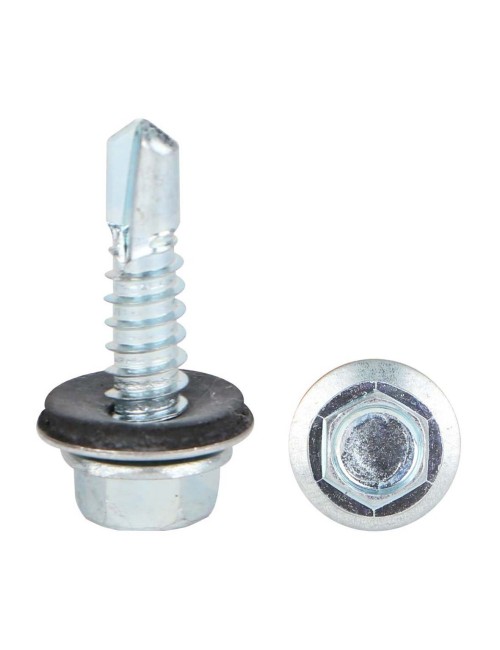 INDENT HEX WASHER HEAD SELF DRILLING SCREW 3/4" × 14