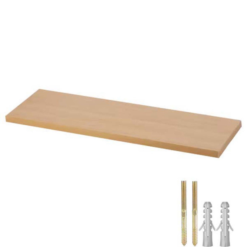 ND-33163 FASHION DESIGNED WALL MOUNTED WOODEN FLOATING SHELF 50X15X2 CM