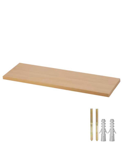 ND-33163 FASHION DESIGNED WALL MOUNTED WOODEN FLOATING SHELF 50X15X2 CM