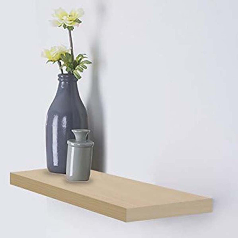 ND-33163 FASHION DESIGNED WALL MOUNTED WOODEN FLOATING SHELF 50X15X2 CM