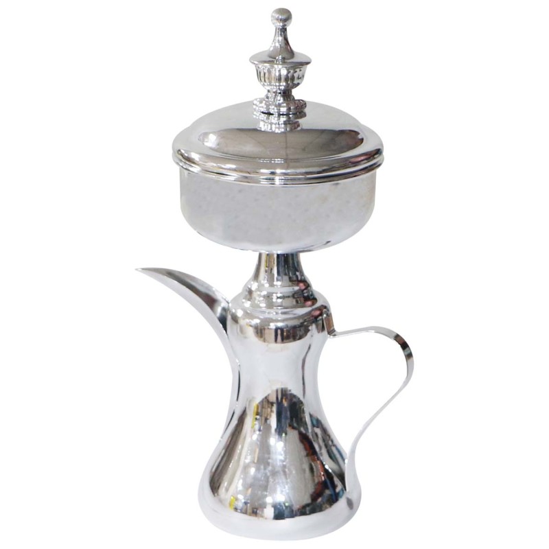AJ-80291 دلة عربية من ستانلس ستيل وكروم