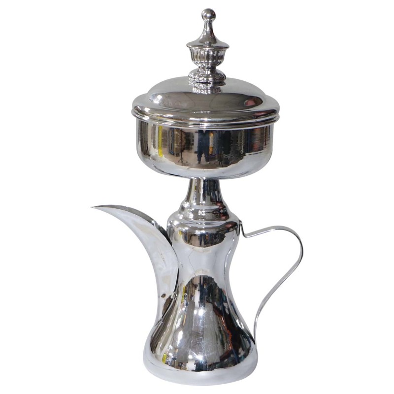 AJ-80291 STAINLESS STEEL CHROME ARABIC COFFEE DALLAH