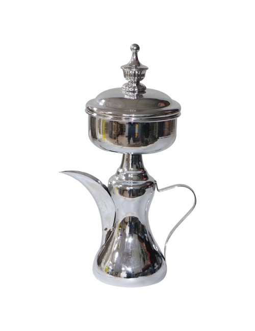 AJ-80291 دلة عربية من ستانلس ستيل وكروم