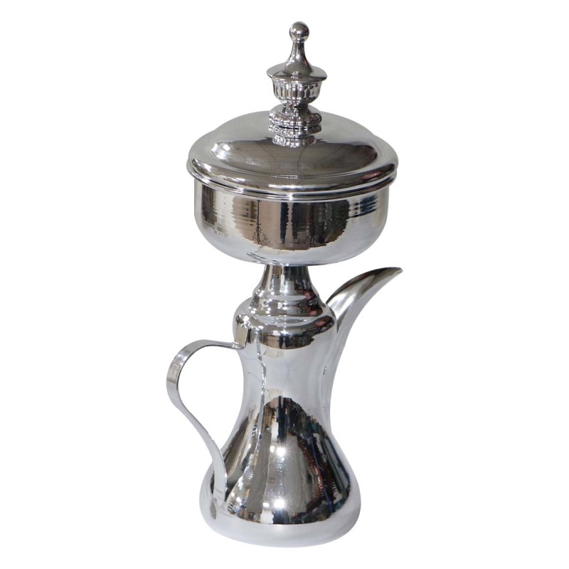 AJ-80291 دلة عربية من ستانلس ستيل وكروم