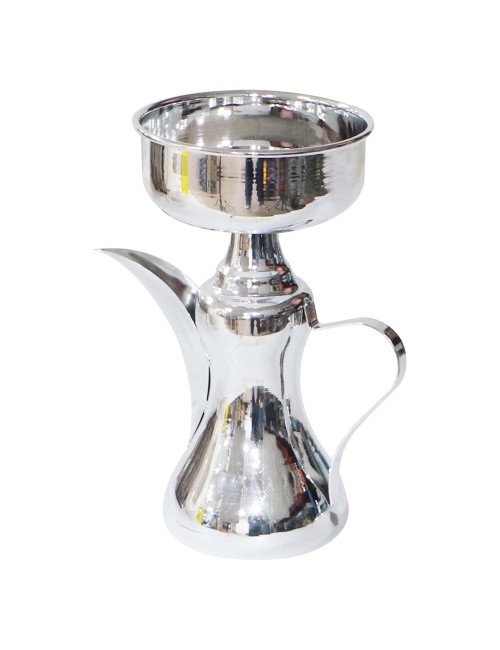 AJ-80291 دلة عربية من ستانلس ستيل وكروم
